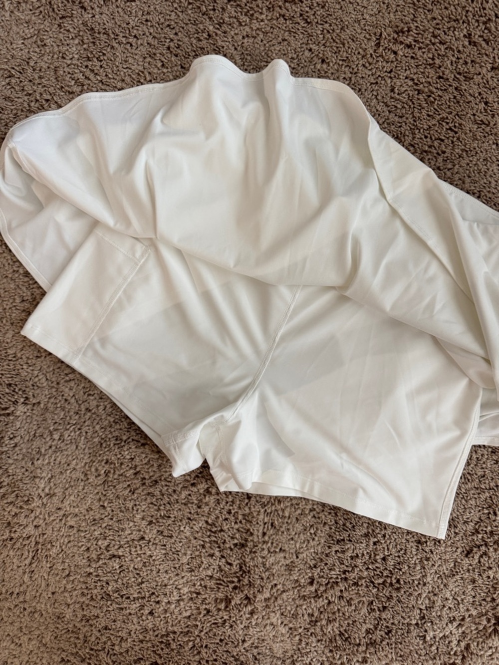 Old Navy White Athletic Skirt with built in shorts - Picture 3 of 6